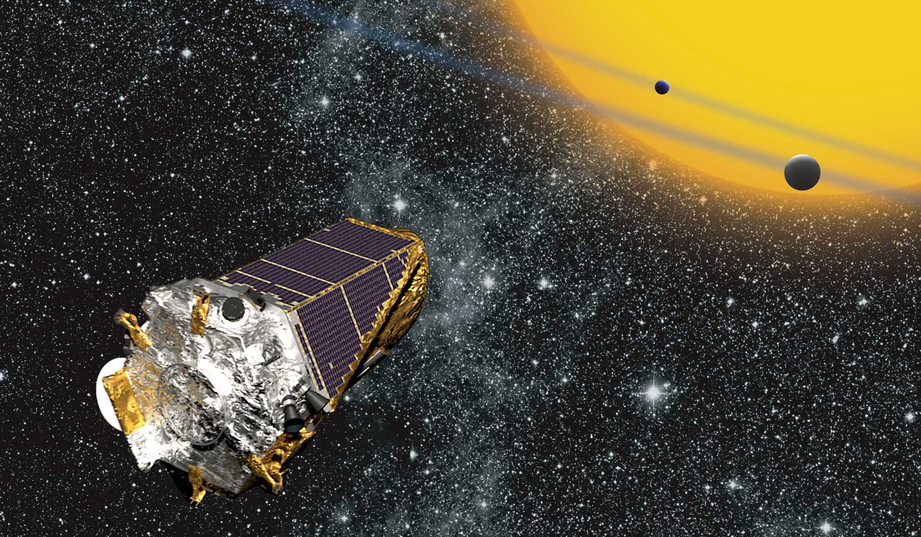 Artist's impression of the NASA's Kepler-452b telescope.