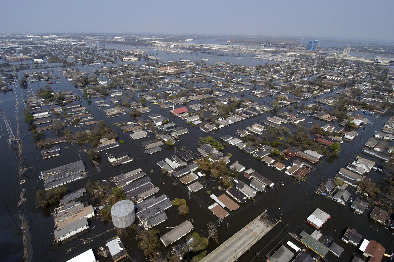 New Orleans from the air after hurricane Katrina. (credit: pixabay.com)