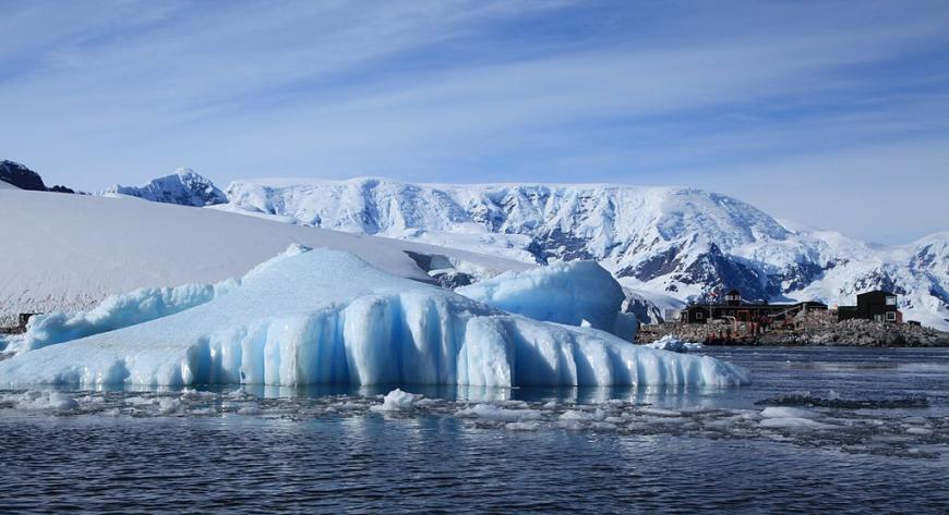 An iceberg in Paradise Harbor, Antarctica