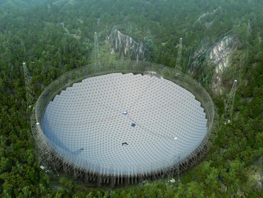 The completed FAST telescope in China