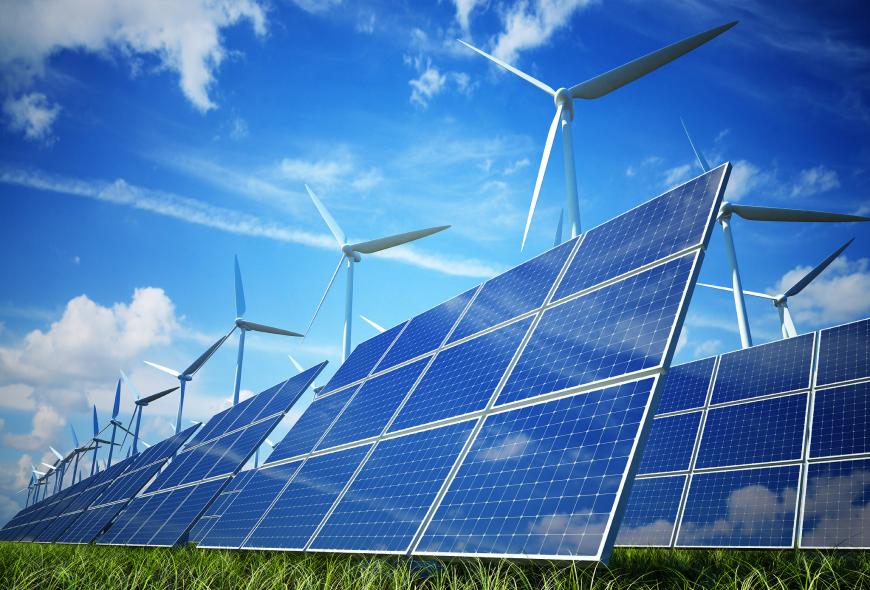 Solar power and wind power