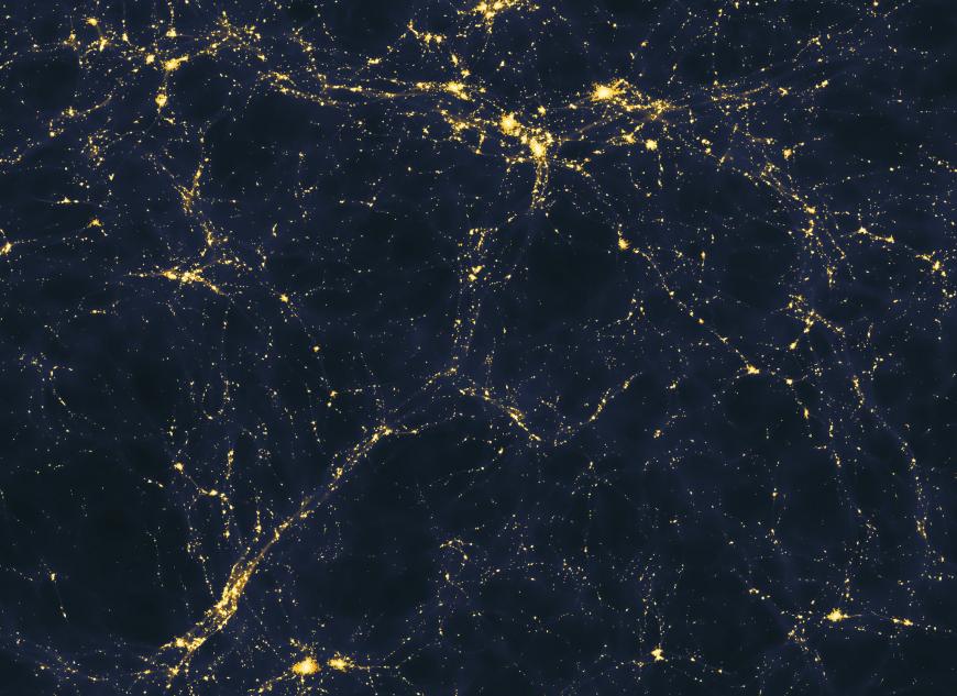 Large-scale structure of light distribution in the universe
