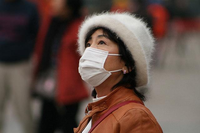 Polluted air in China