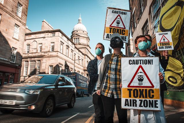 Activists gather to demand clean air as Edinburgh Air Pollution Zone to be expanded