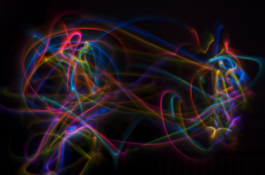 Artist&#039;s impression of quantum entanglement