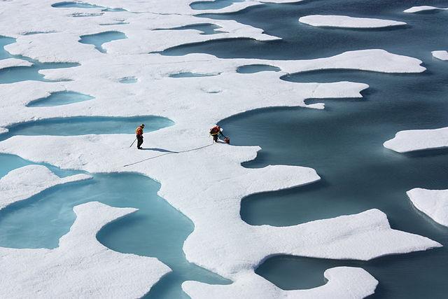 melting ice in Arctic