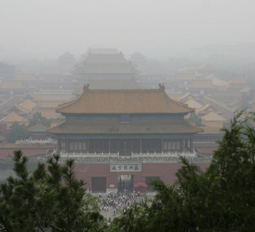 Smog in Beijing&#039;s Forbidden City