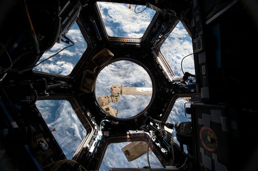 The Cupola observation module on the ISS