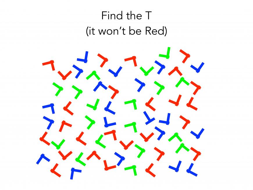 Find the T (it won&#039;t be red)