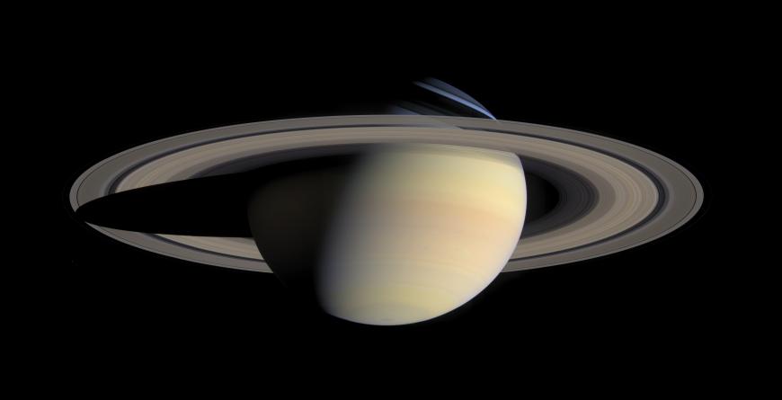 the planet Saturn, surrounded by rings