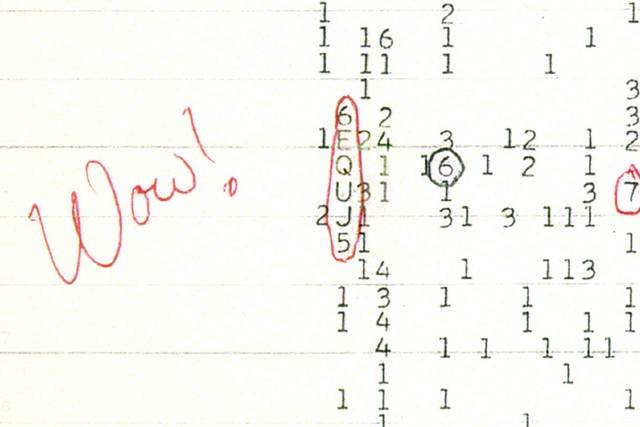 Numbers on paper, circled in red. Handwritten word: Wow!
