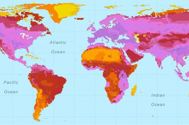 Map of zoonotic diseases