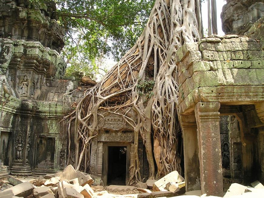 The temple of Angkor Wat in Cambodia.