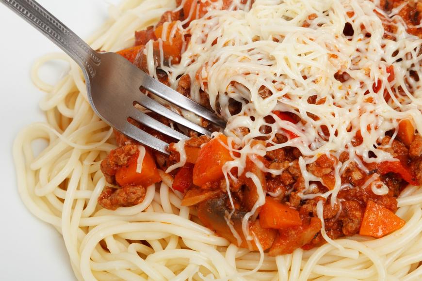 Spaghetti and meat sauce