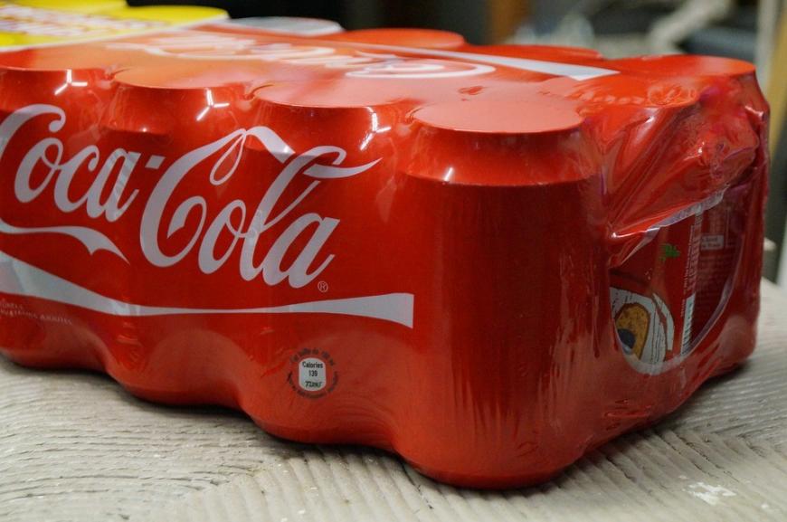 a pack of Coca-Cola in cans