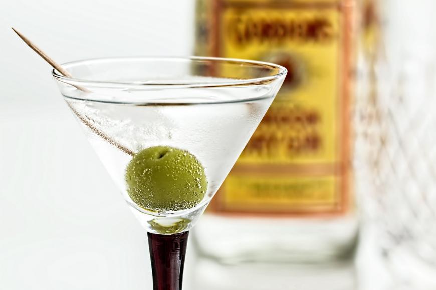 A gin martini