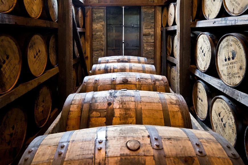 Distillery barrels for whiskey