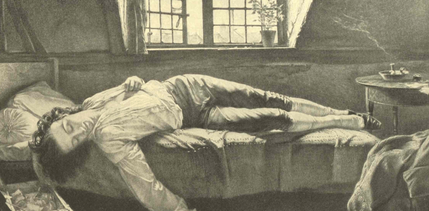 The Death of Chatterton, an oil painting by Henry Wallis