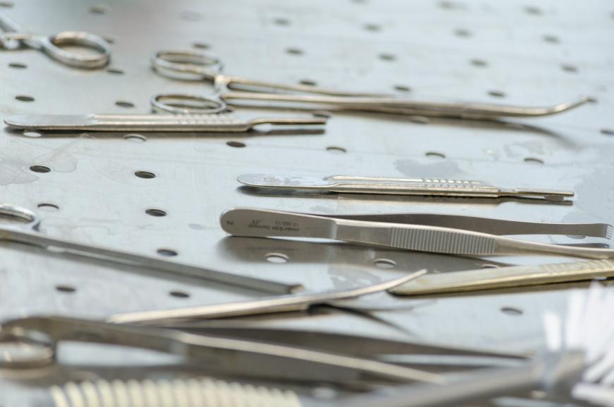 Surgical tools, scalpel, scissors