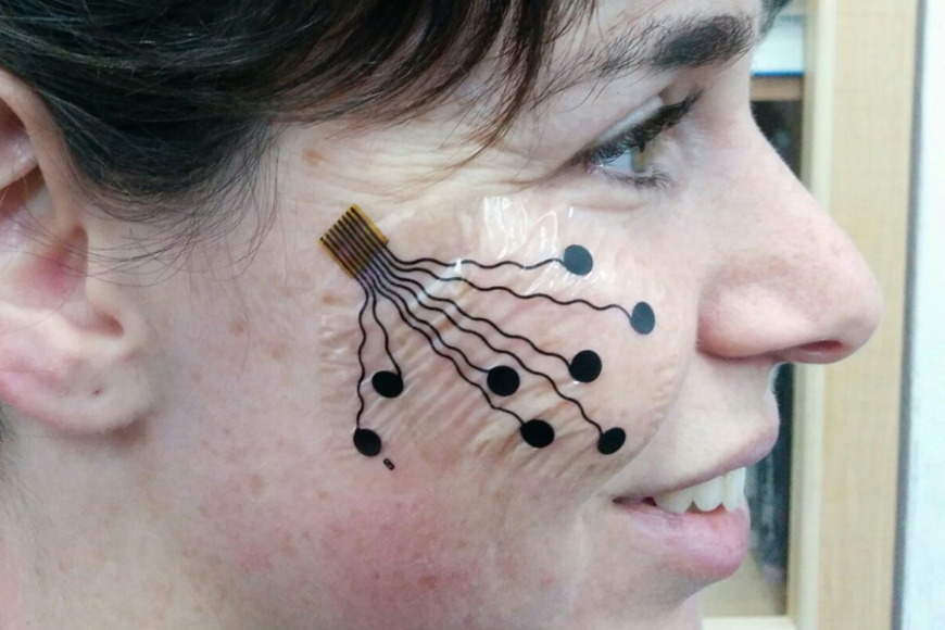 Electronic tattoo that reads nerve and muscle activity
