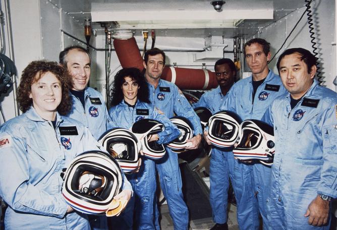Photo of the Challenger crew