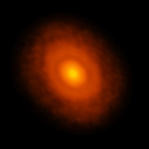 ALMA image of V883 Orionis with a snow-line