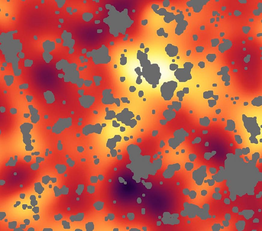 Infrared image of sky near Ursa Major