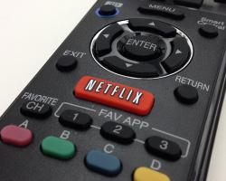 Photo of remote control with Netflix button