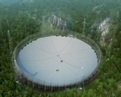 The completed FAST telescope in China