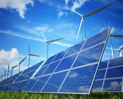 Solar power and wind power