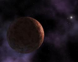 Artist&#039;s impression of Sedna, dwarf planet in the Kuiper Belt