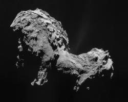Comet 67P seen from the Rosetta spacecraft prior to the Philae landing.