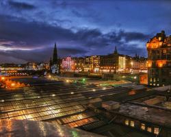 Edinburgh, Scotland at night