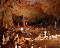 Early Neanderthal constructions deep in Bruniquel Cave in southwestern France