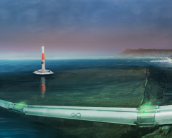 Hyperloop One underwater route