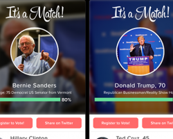 Screenshot of Swipe the Vote