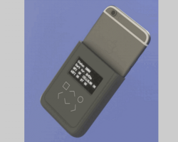 Concept art for Snowden and Huang&#039;s smartphone case that prevents surveillance