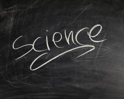 Science chalkboard