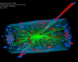 Lead ions collide in the CMS detector 