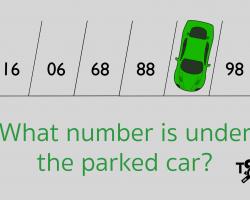 What number is the car covering?