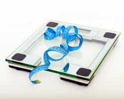 Weigh scale and measuring tape