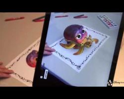 Live Texturing of Augmented Reality Characters from Colored Drawings