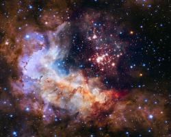 Starcluster and starforming nebula