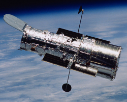 Hubble orbiting Earth