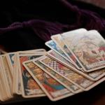 A psychic&#039;s deck of tarot cards for reading the future